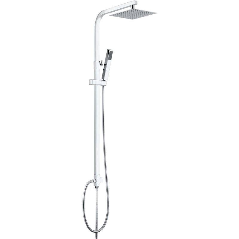 Imex Minsk BDK010 columna de ducha moderna con barra extensible de acero inoxidable