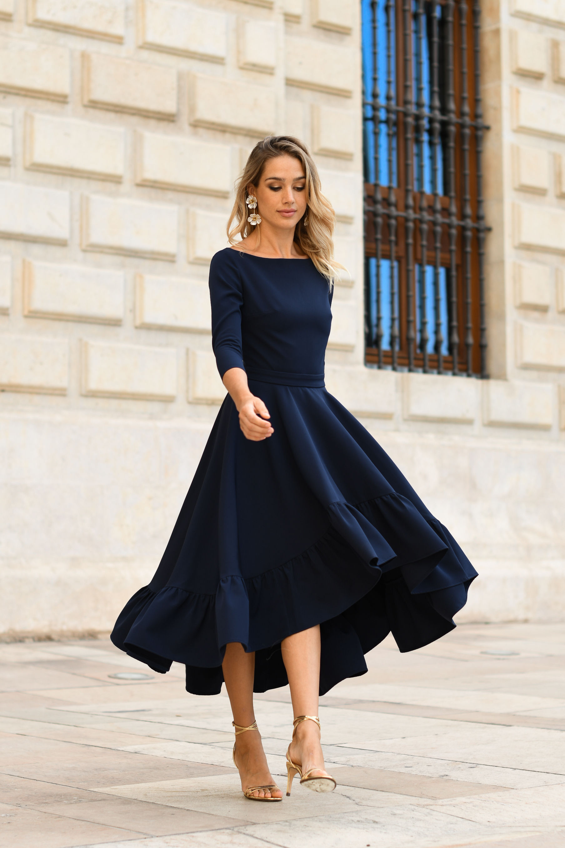 Vestido París azul MIPHAI