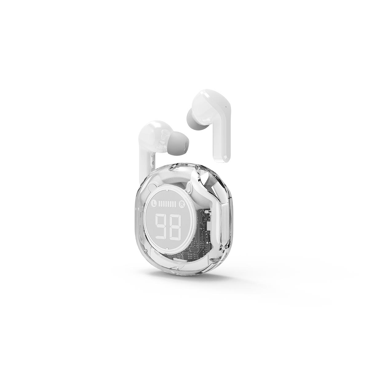 Gembird TWST-01-W Auriculares in-ear HiFi Bluetooth® estéreo, color blanco