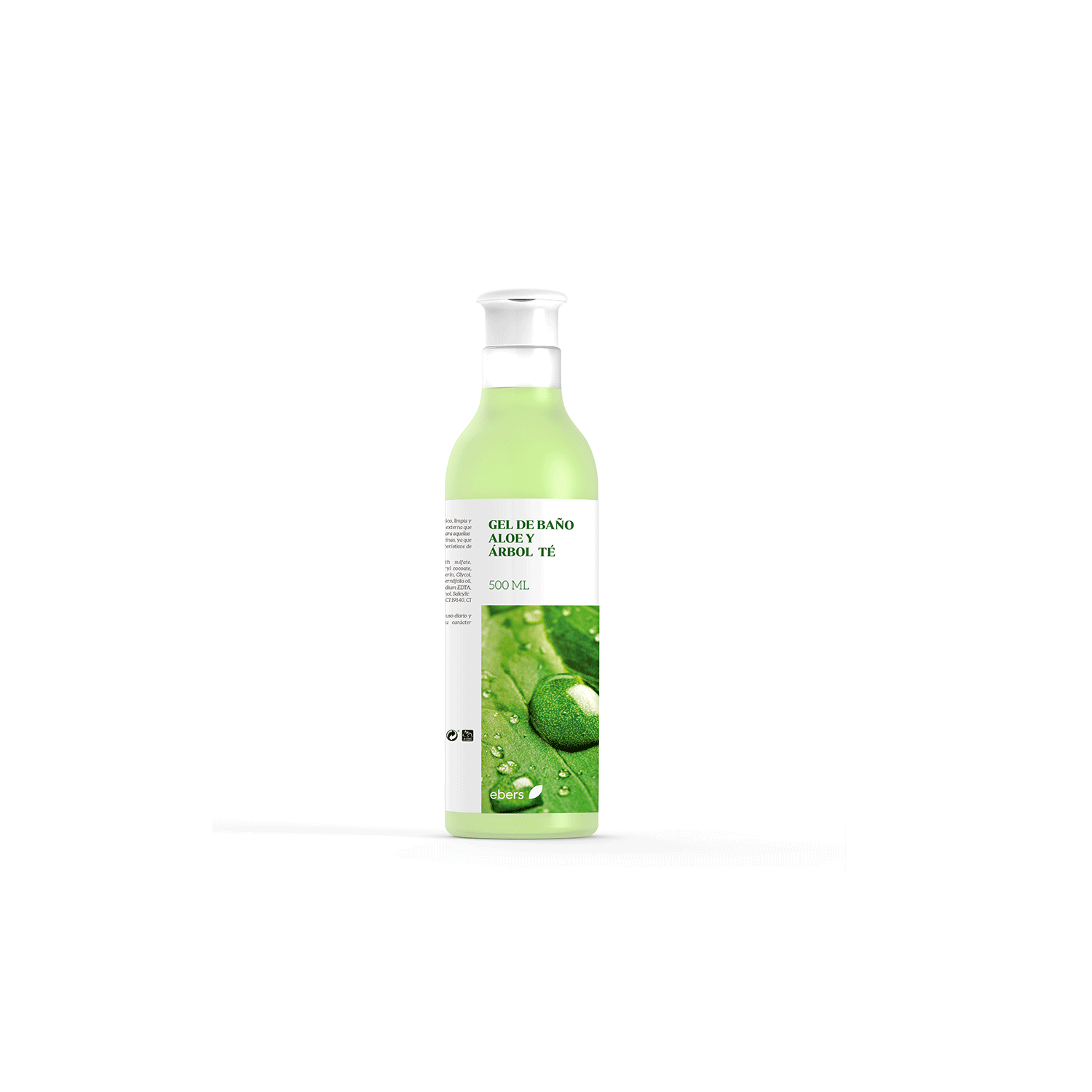 Botánica Nutrents Gel de Baño de Aloe Vera y Árbol de Té - Ebers