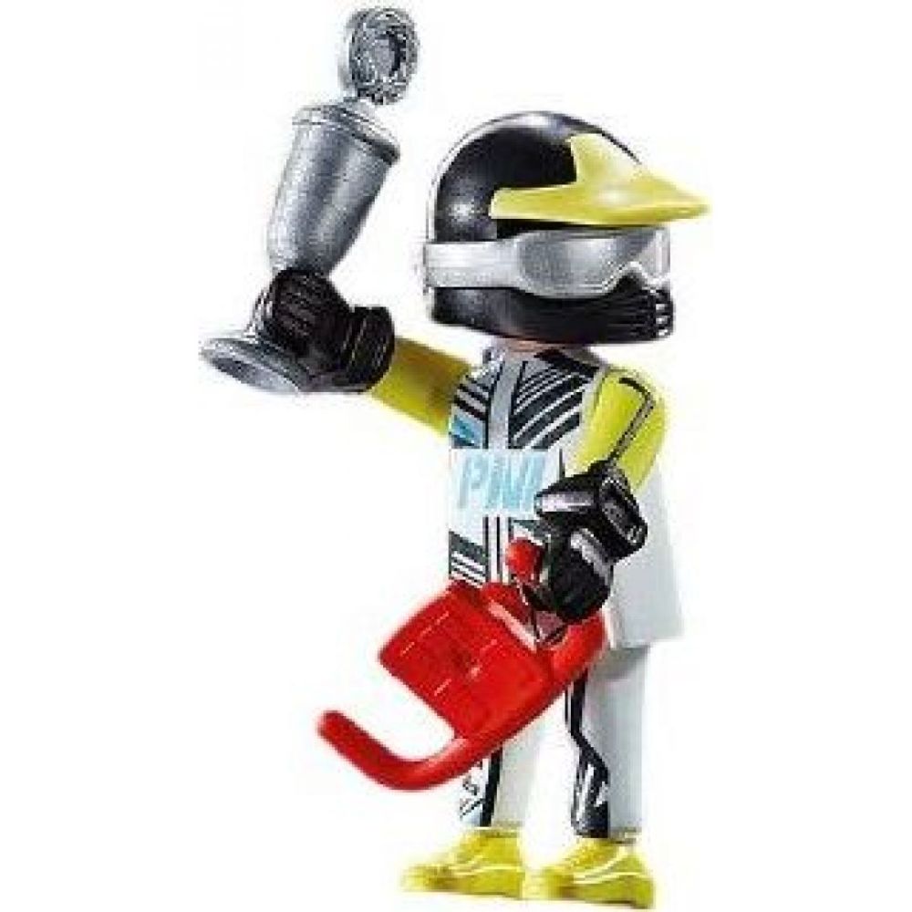 Piloto de carreras PLAYMOBIL listo para enfrentarse a cualquier desafío en la pista (70812)