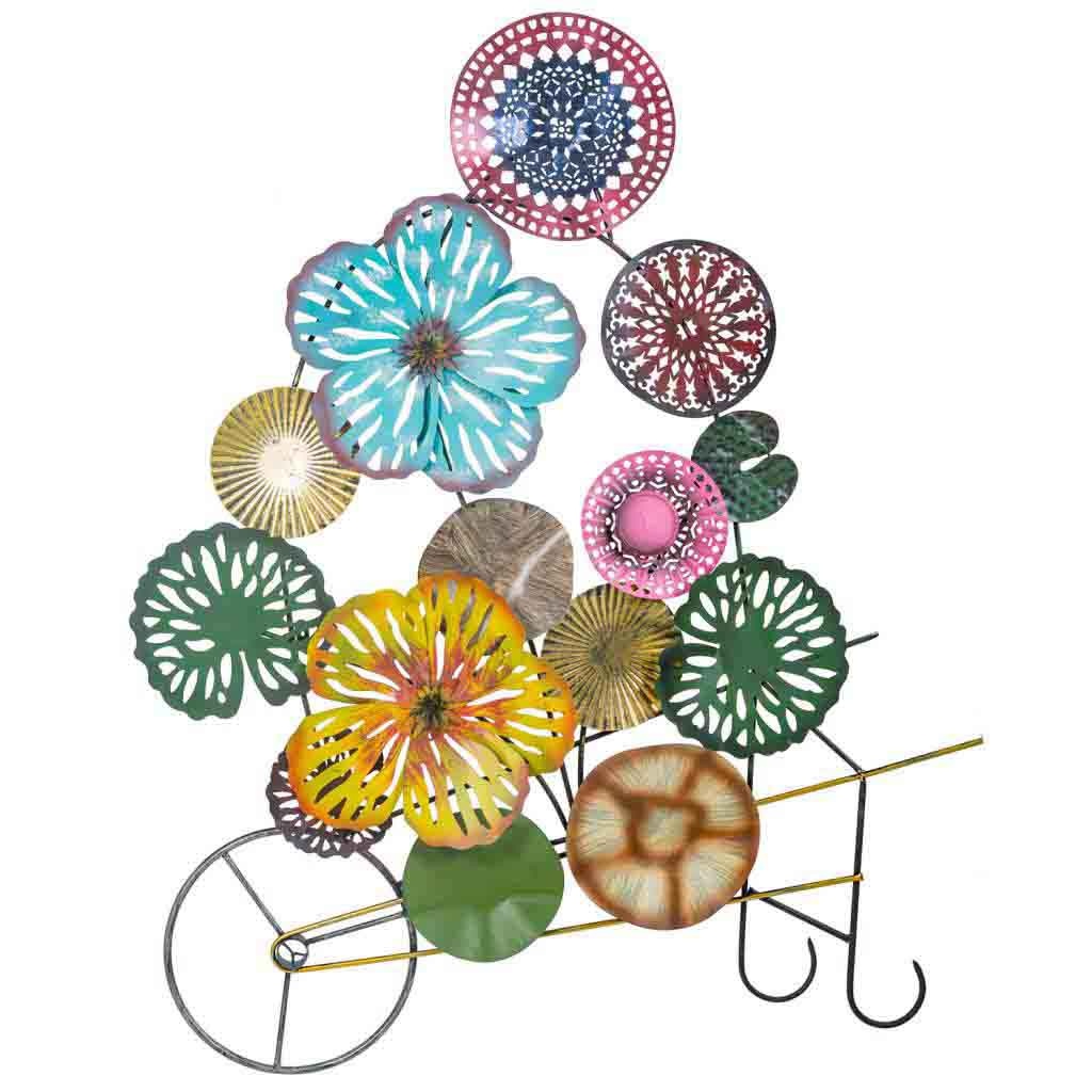 WANDERLUST DECO Mural decorativo de pared de metal 112x8x132h cm.Tiene 2 puertas