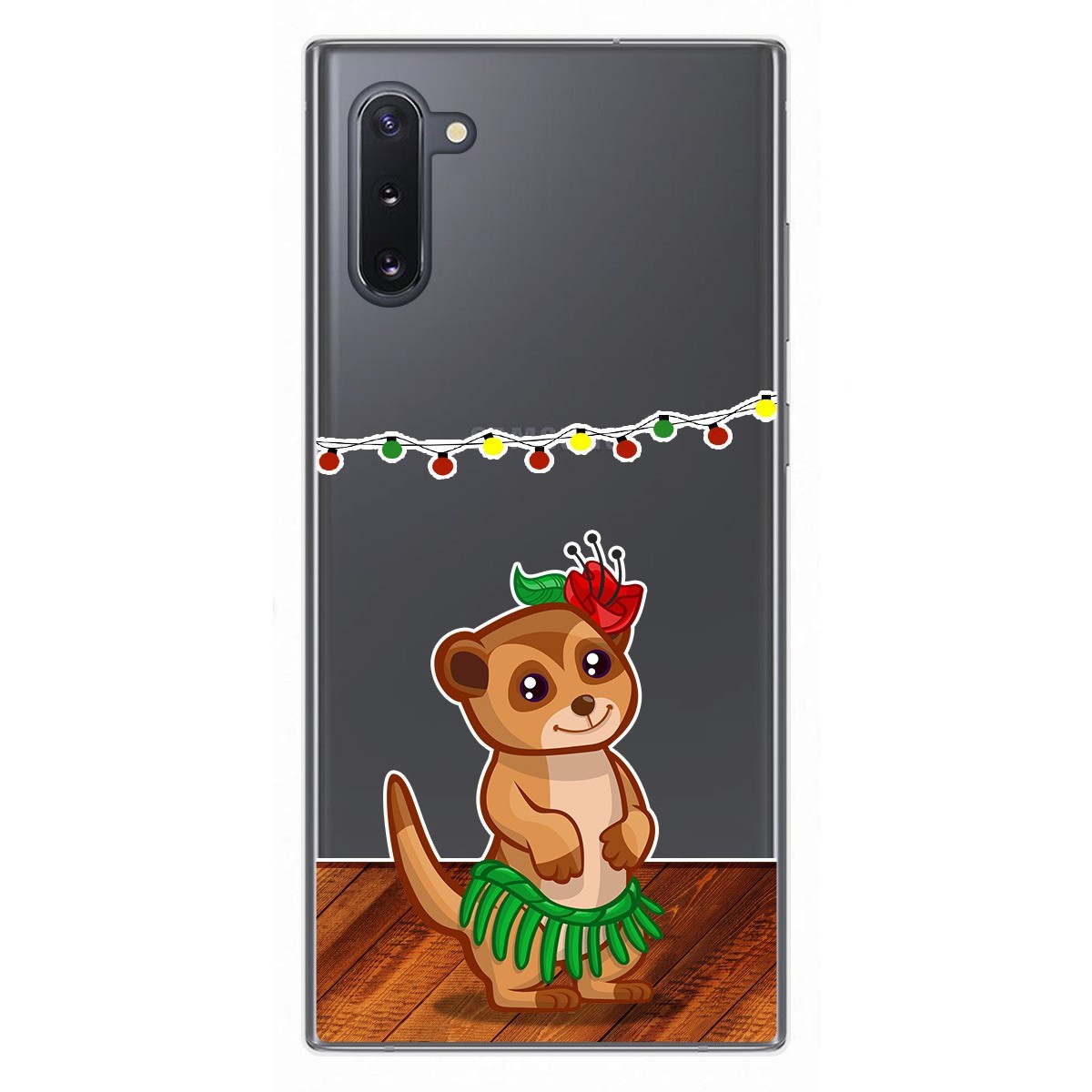 Tumundosmartphone Funda Gel Transparente para Samsung Galaxy Note10 diseño Suricata Dibujos