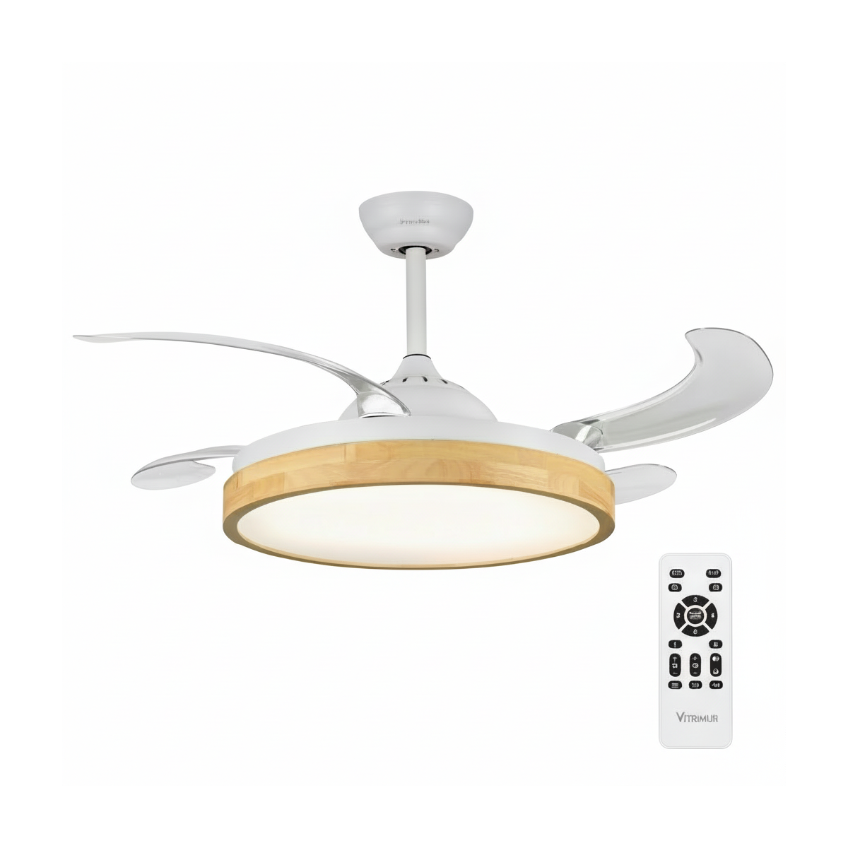Ventilador de Techo 35W Madera con Aspas Ocultas | UNIVERSALBLUE