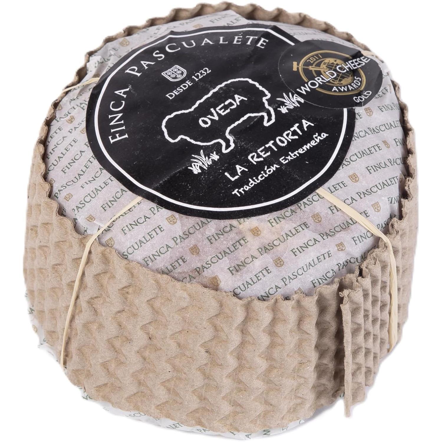Queso Mini Retorta Finca Pascualete – Queso de Oveja Artesano Extremeño · Sin Gluten · Sabor Intenso y Cremoso · Ideal para Regalar o Darse un Capricho Gourmet –140g - CORAZON EXTREMEÑO