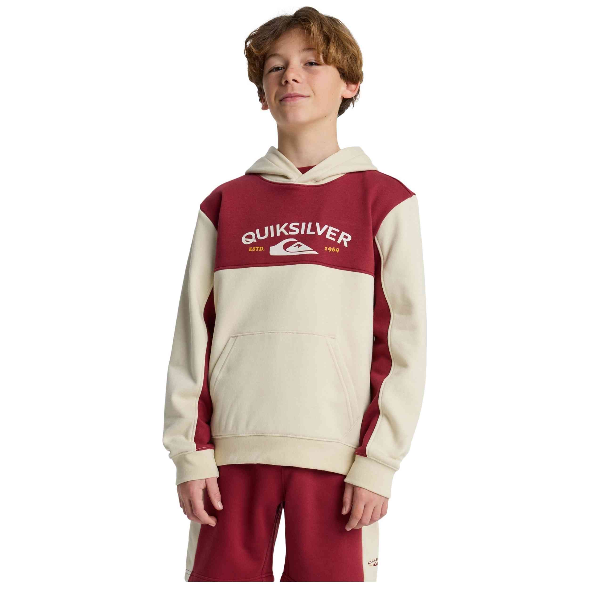 Sudadera Con Capucha Quiksilver modelo KNOWLEDGE AREA (WBS0) para Niños en color Beige