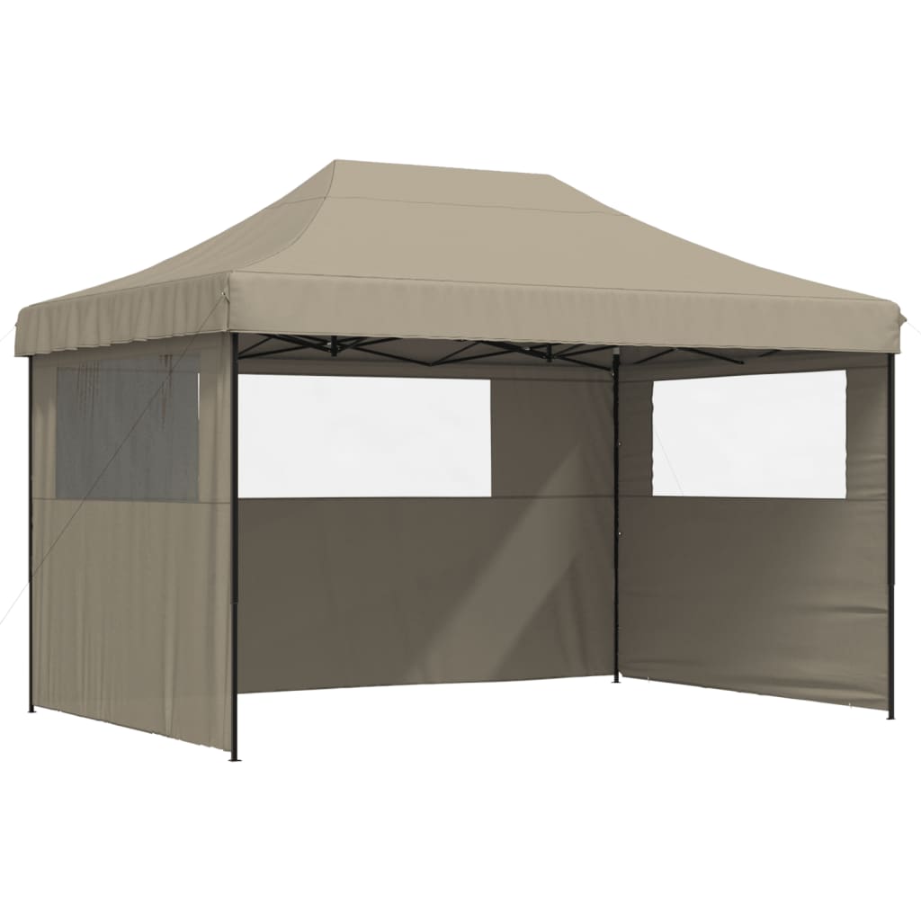 vidaXL Tienda de fiesta plegable Pop-Up 3 paredes laterales tienda Color Burdeos,  orange,  Beige y mas