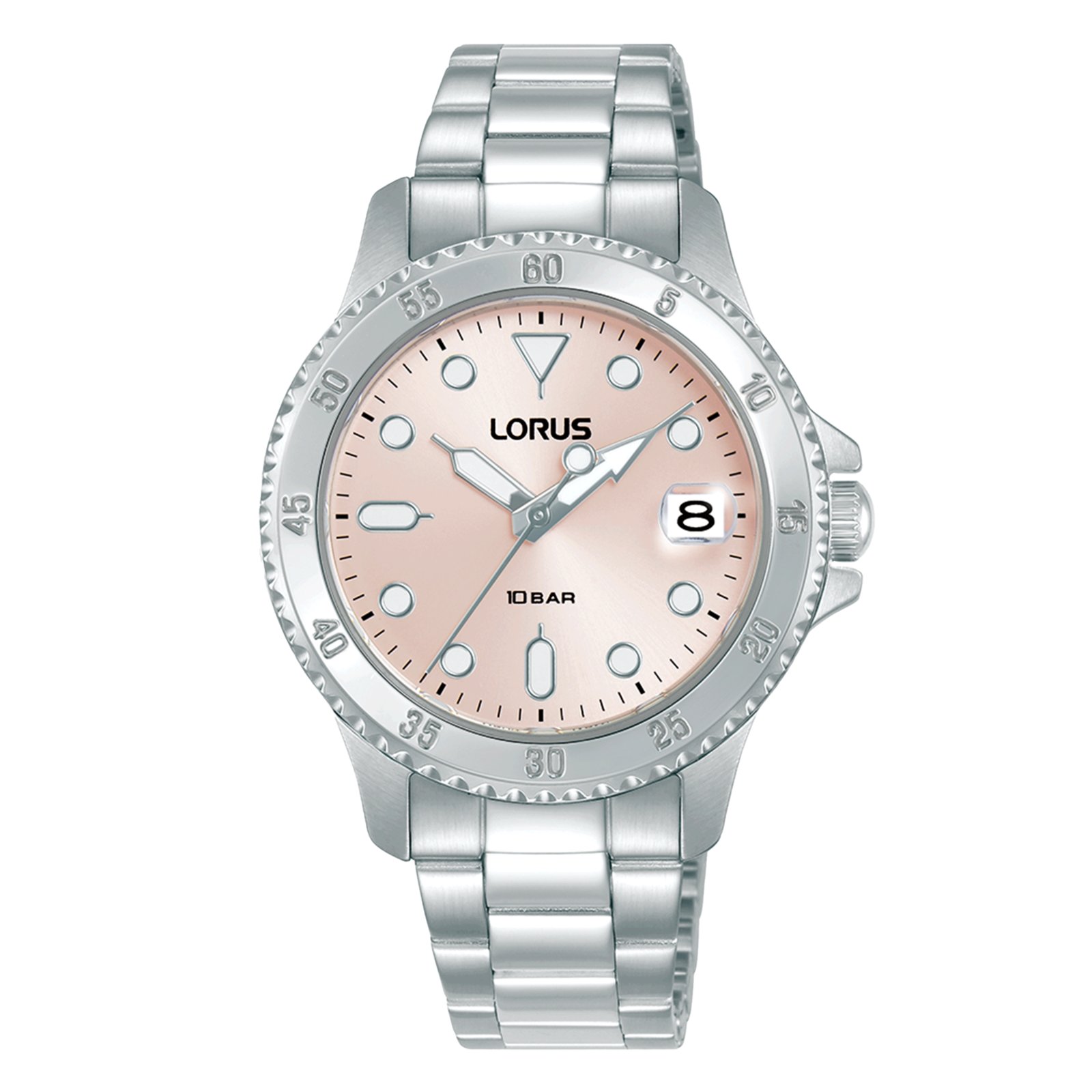 Lorus Reloj Mujer Caja De Acero Pulsera Acero De Color Plata Resistente Al Agua 10 Atm Rg817dx9