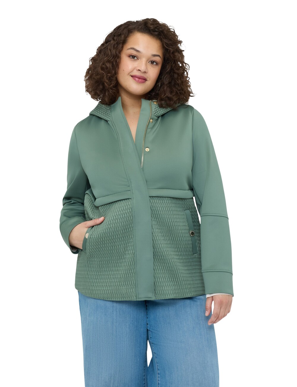 Fiorella Rubino - Chaqueta en scuba con detalles matelassé