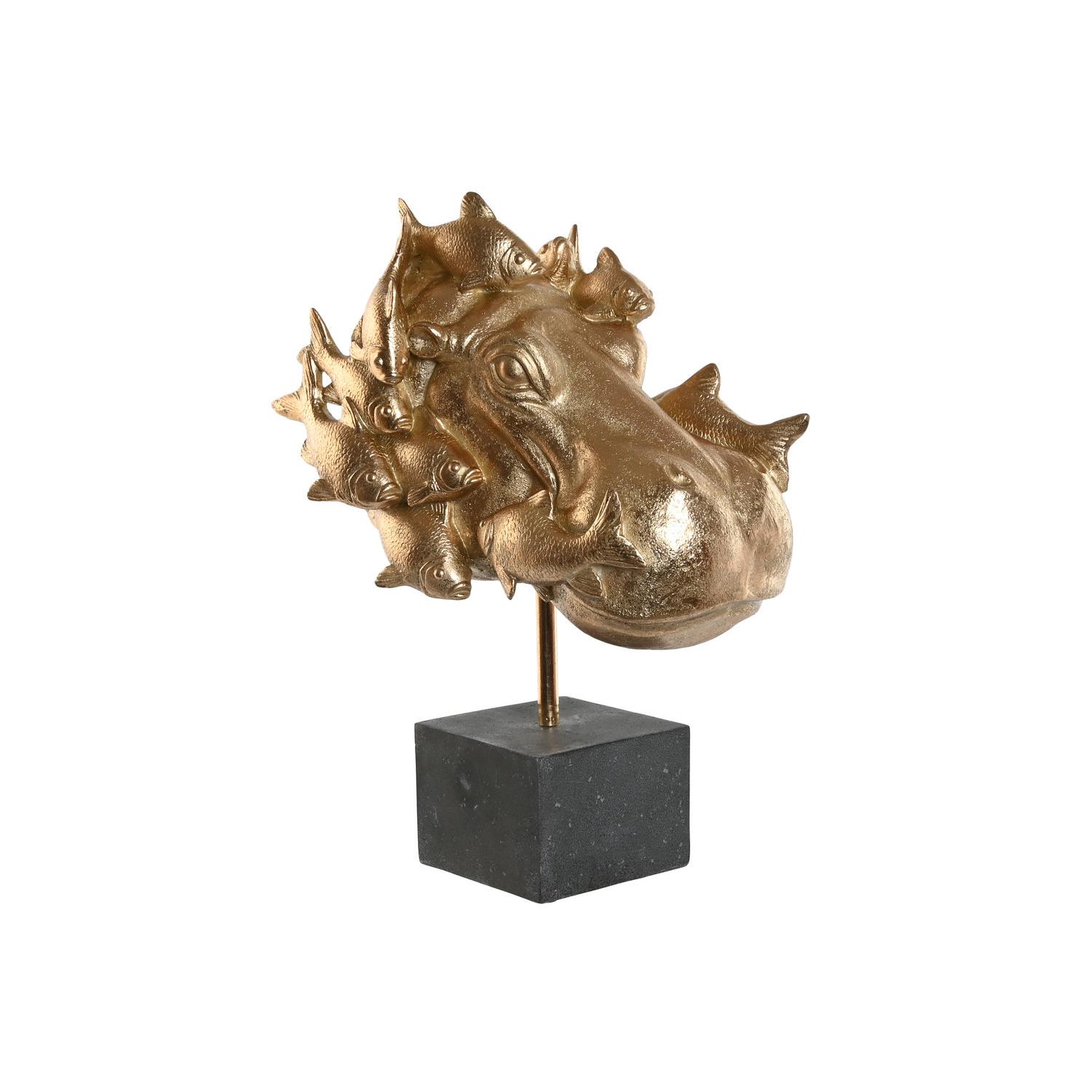 FIGURA RESINA 33X21,5X45 HIPO DORADO FD209278