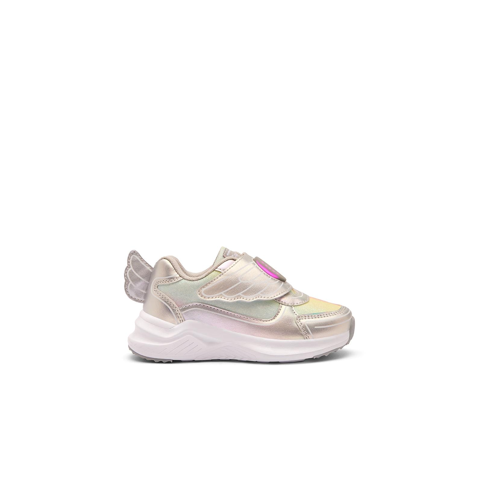Conguitos - Zapatillas de luces de niña con diseño de alas plateadas para Niña