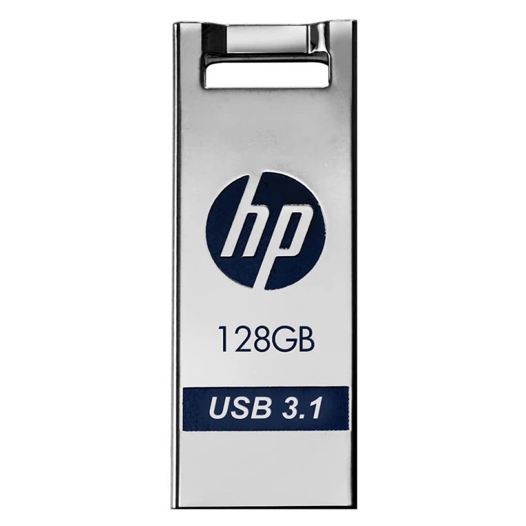HP - Memoria USB HPFD795W-128 de 128 GB con USB 3.2 Gen 1 (3.1 Gen 1), azul y acabado metálico ligero de 3,4 g