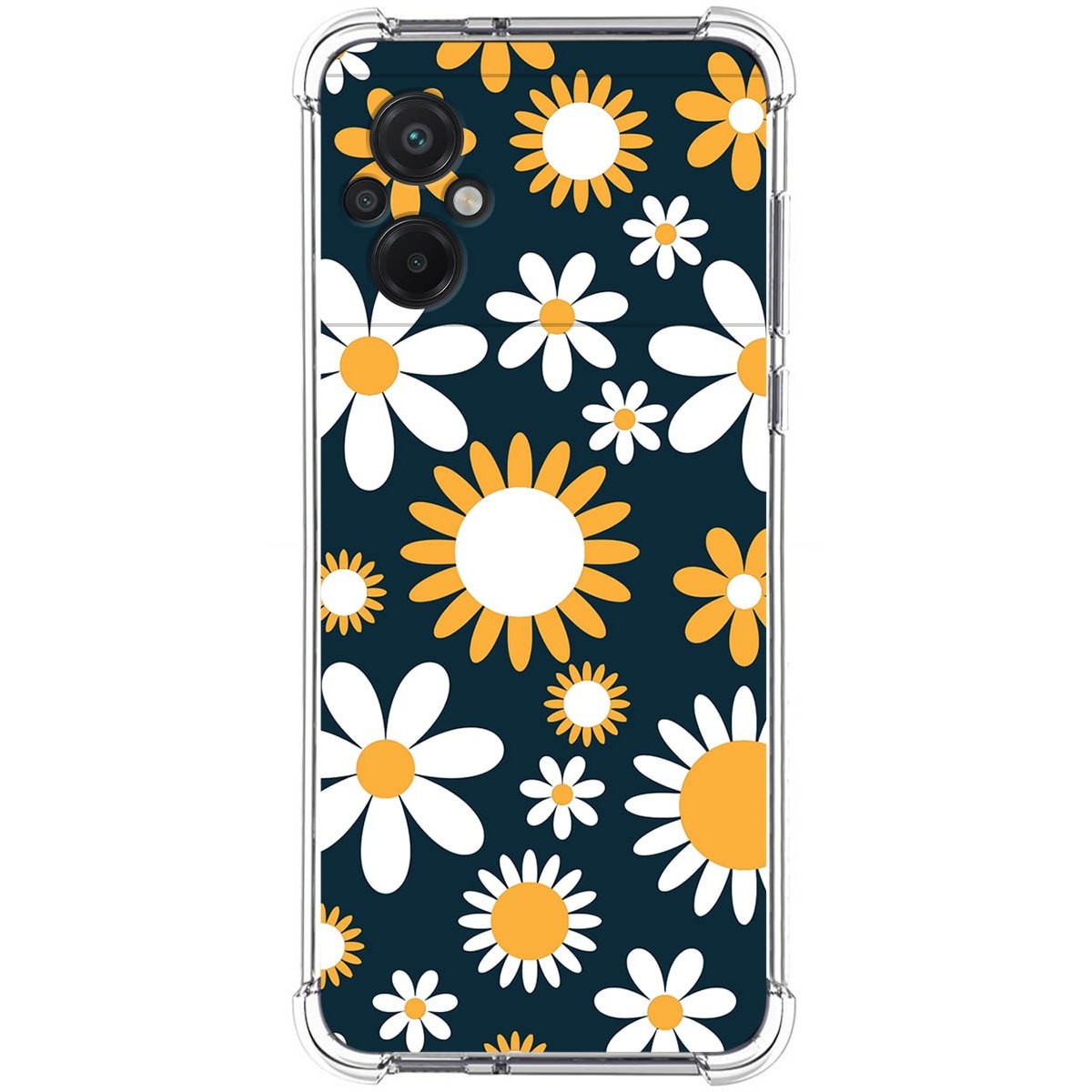 Funda Silicona Antigolpes para Xiaomi POCO M5 diseño Flores 08 Dibujos
