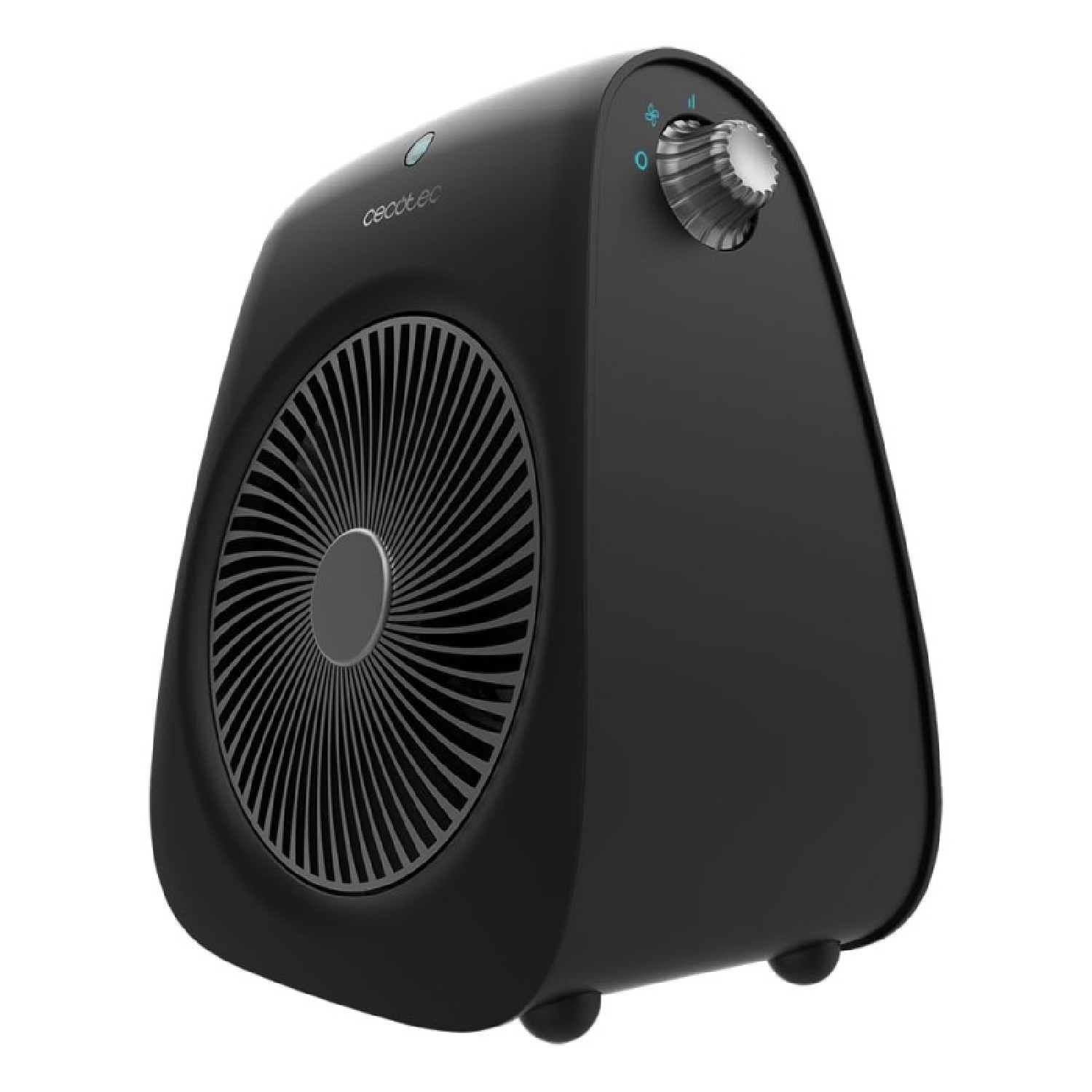 Cecotec Calefactor Eléctrico Negro ReadyWarm Force. Termoventilador 2000W, Termostato Regulable