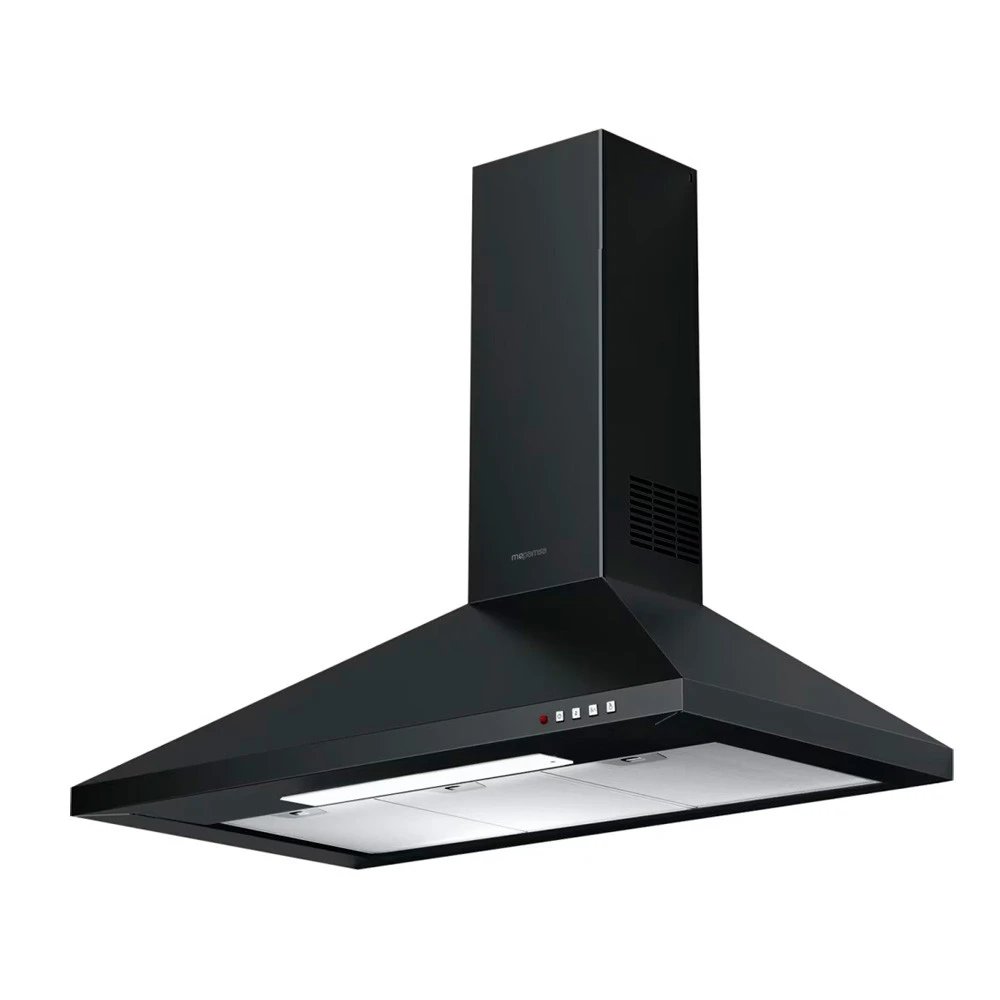 Campana Decorativa Piramidal MEPAMSA GAVIA 90 90cm 740m³/h Clase B Negro  | 49dB, Niveles Extracción 4