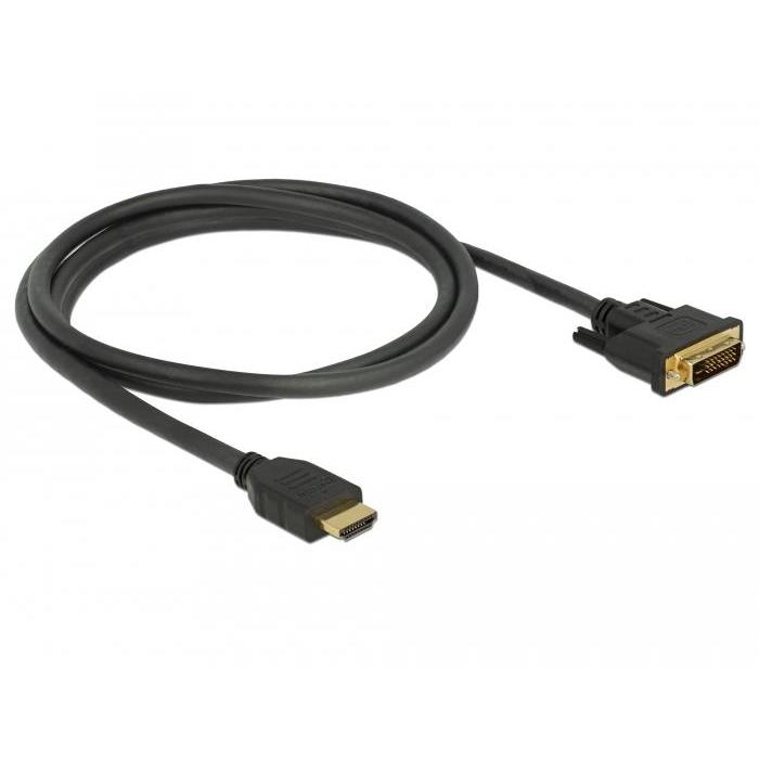 Delock 85653 Adaptador HDMI a DVI 1,5 M Negro - Alta Calidad