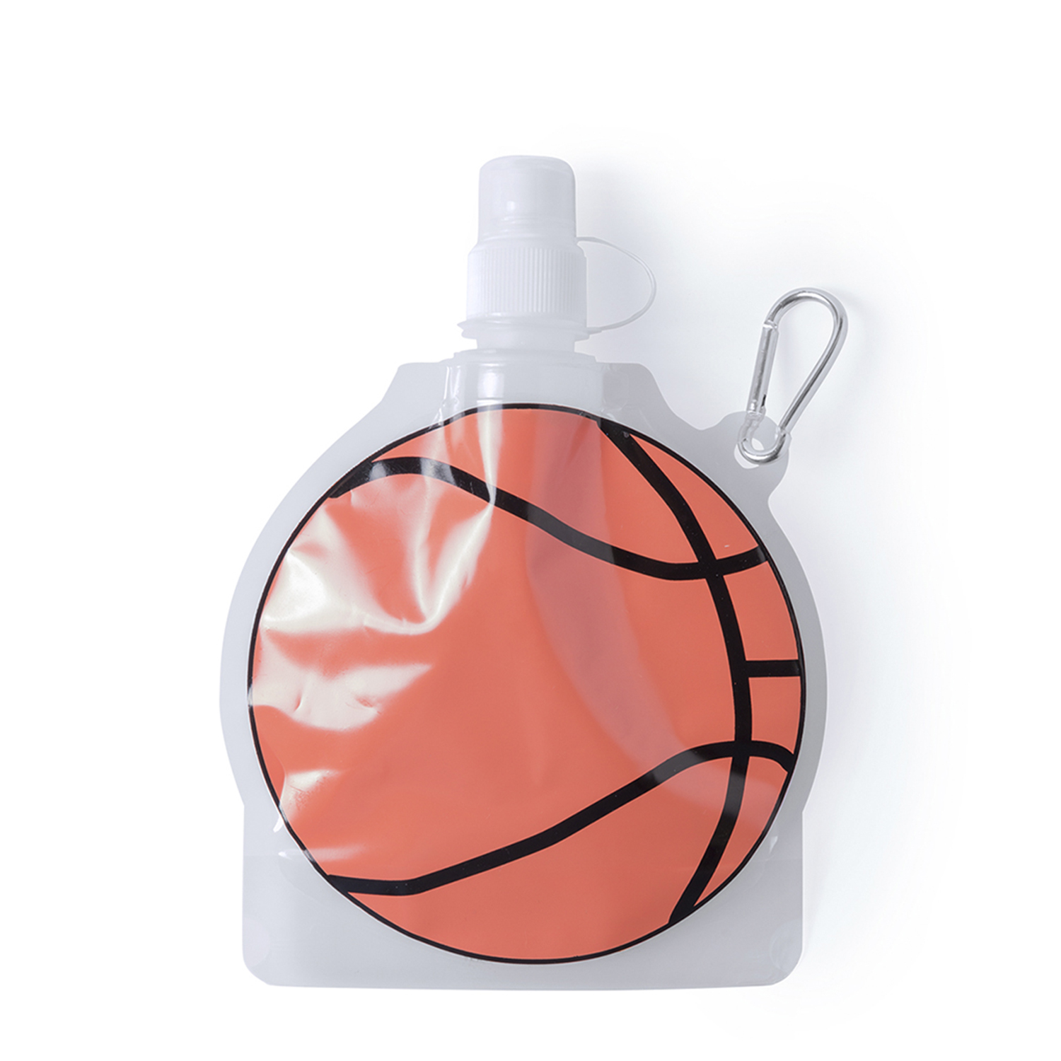 DAM. Bidón Match 400 ml baloncesto. 16x21x3,3 cm.