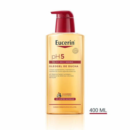 Eucerin Oleogel Ducha Ph5 - Limpia y Nutre la Piel - 400 Ml