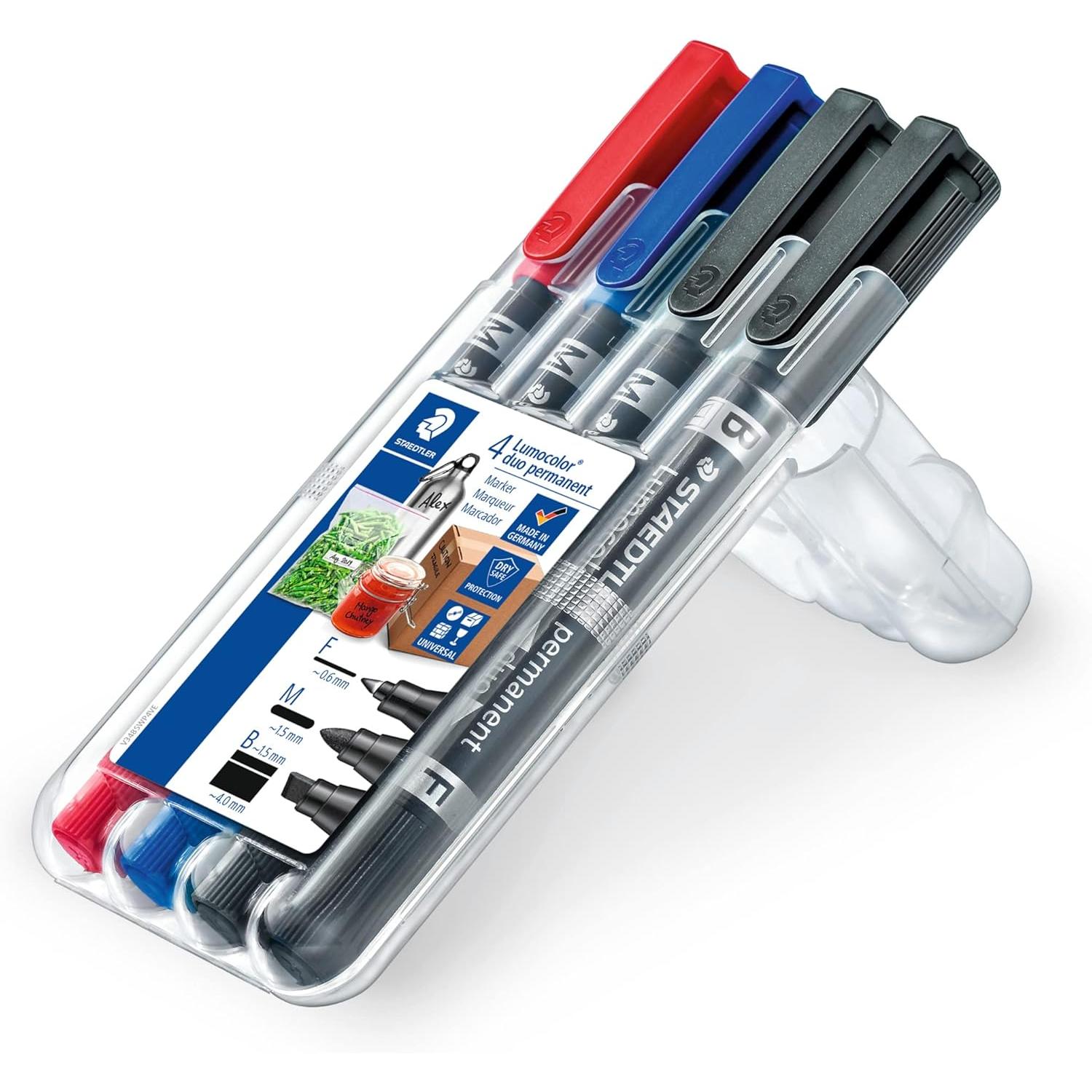 Rotuladores Lumocolor Permanentes de Doble Punta STAEDTLER