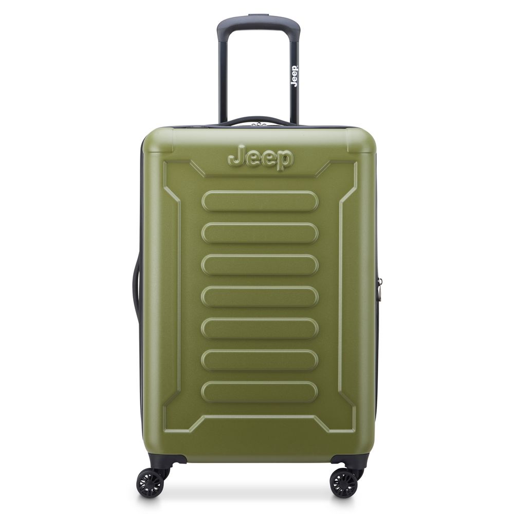 Jeep Maleta mediana expandible 68 cm JH004C, 75 L, TSA , rígida, 4 ruedas dobles, de Pc/abs. Varios colores