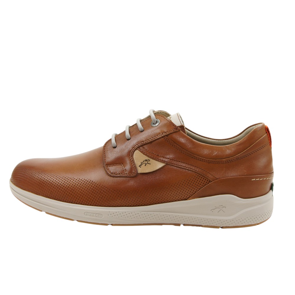 Fluchos mod. 2444 zapato casual para hombre en piel natural, cordones