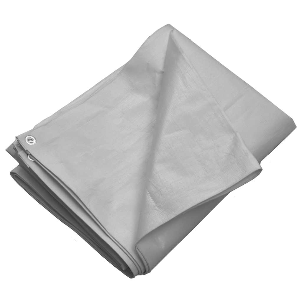 vidaXL Lona HDPE gris 260 g/m² Multitalle