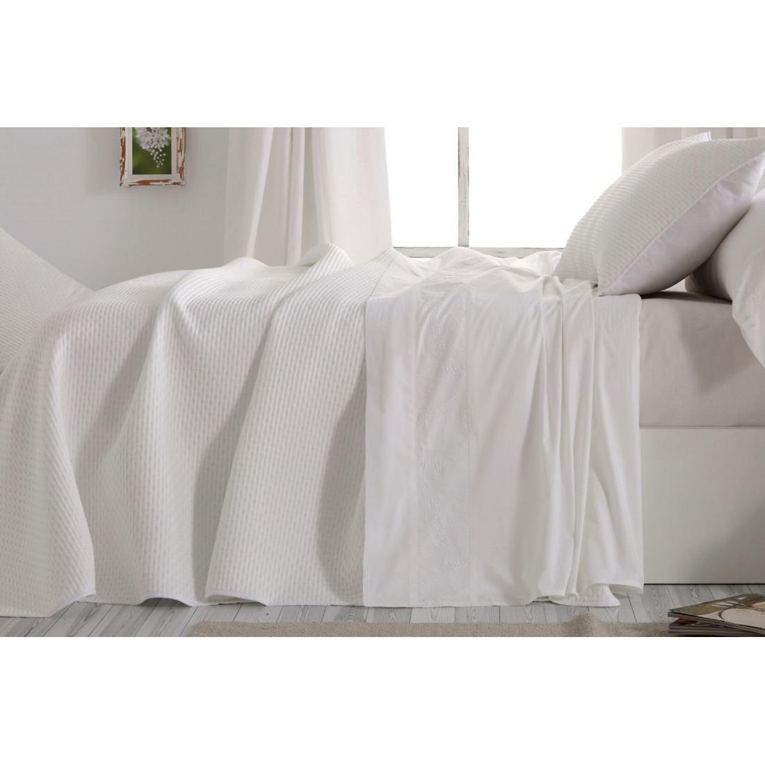 Colcha Bouti de verano BURRITO BLANCO diseño geométrico 162