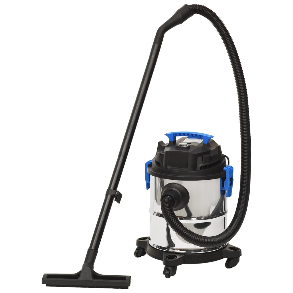 vidaXL Aspirador en seco y húmedo plateado 1200 W 20 L