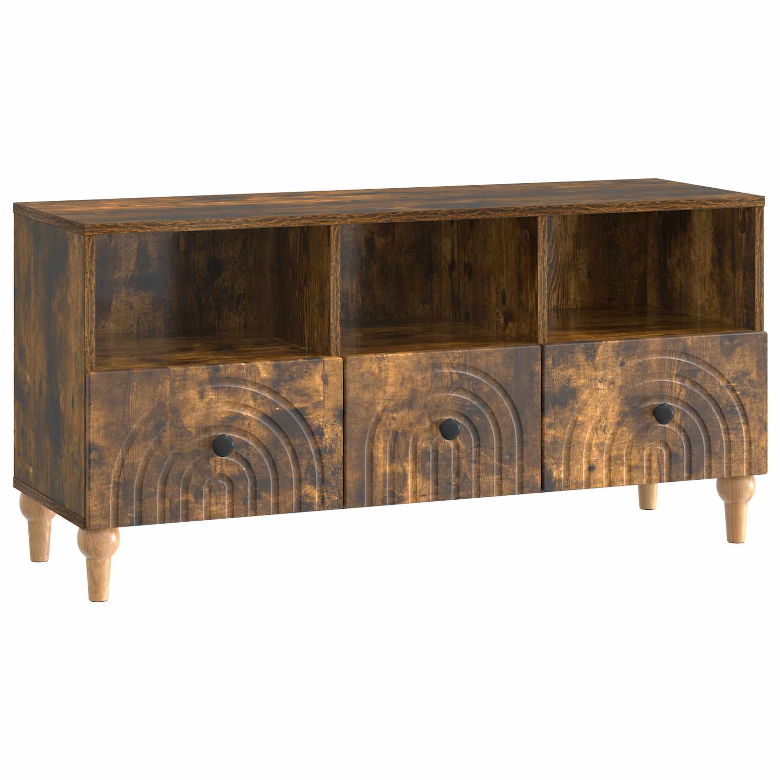 vidaXL Mueble de TV 102 x 34,5 x 50 cm Madera de ingeniería Multicolor