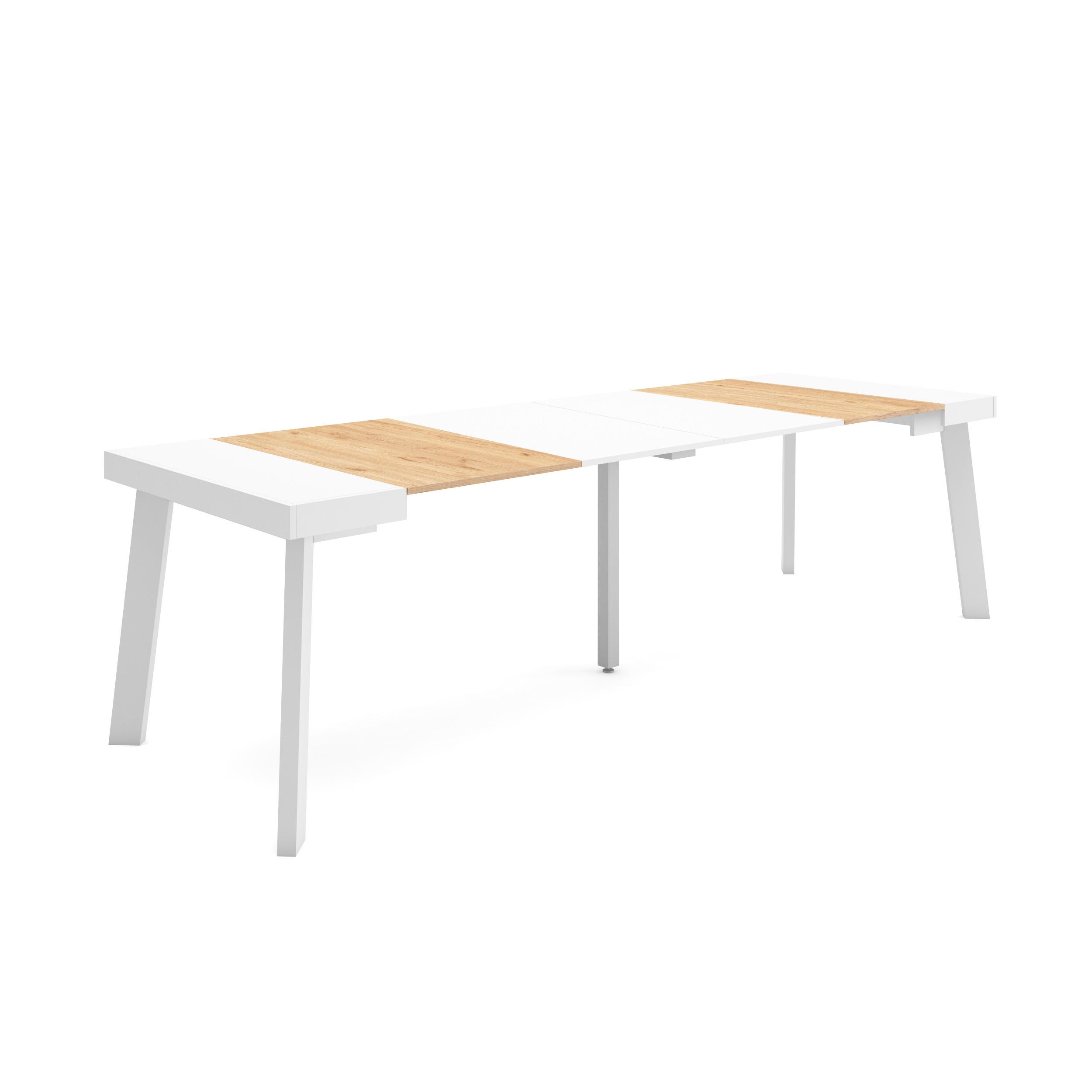 Skraut Home, Mesa Consola Extensible, Mesa Auxiliar, Tapa, 58/262x90x73cm, Práctica y Versátil, Varios colores disponibles