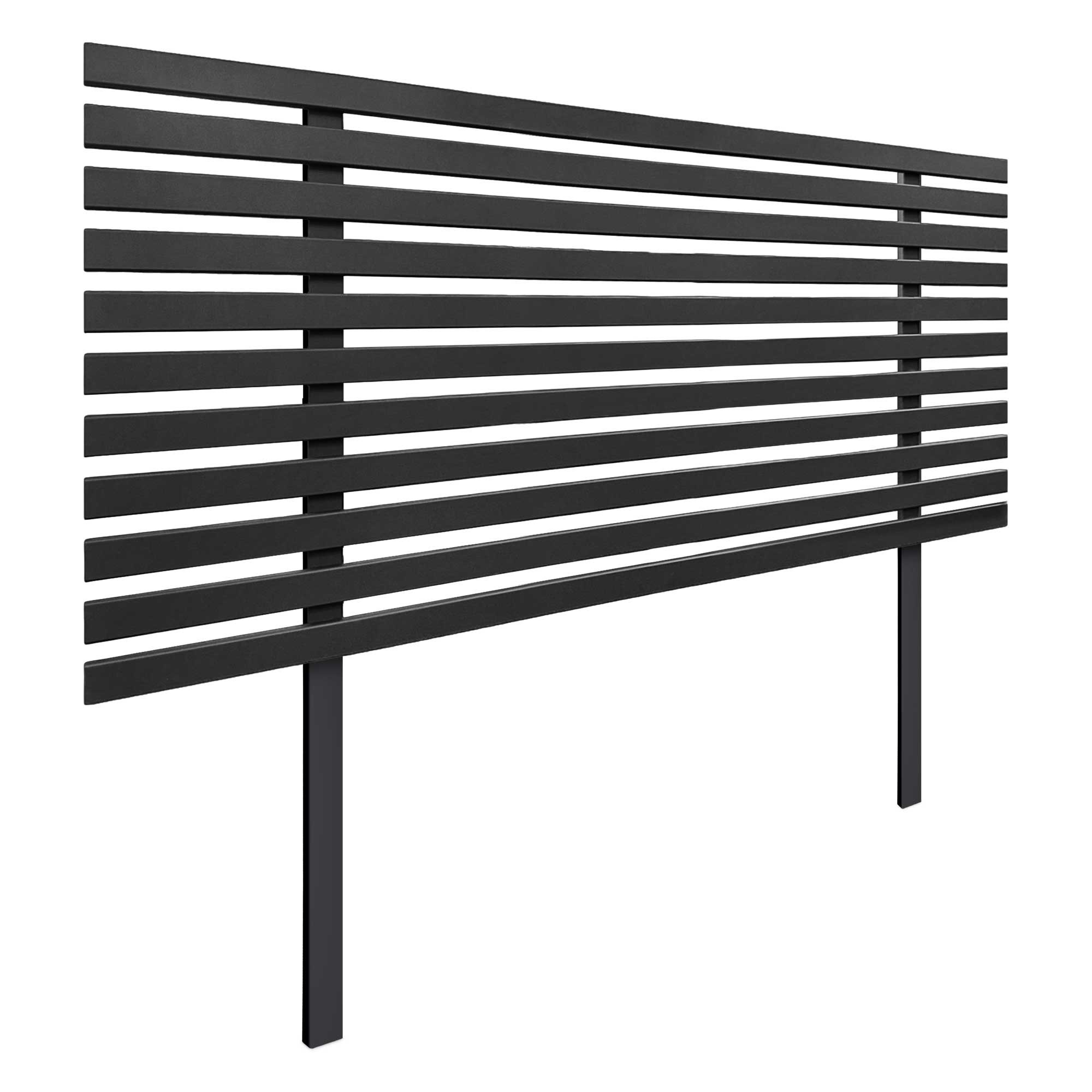 DHOME Cabecero de Madera reciclada DM Estilo Japones con Patas Cama Palets Herrajes incluidos