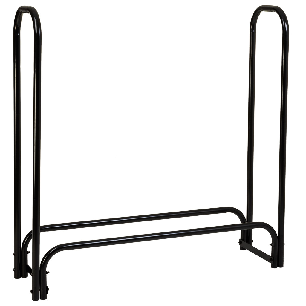 Wonderlust Deco - Leñero de metal negro 124x34x124h cm Negro 124.50x34.50x124h cm