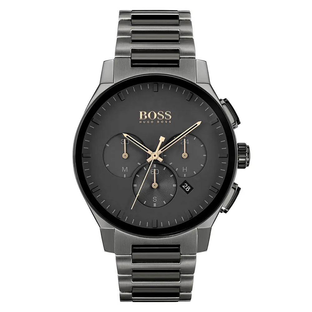 Reloj de Hombre HUGO BOSS 1513814, Esfera Negro de 44 MM + Caja de Regalo Elegante