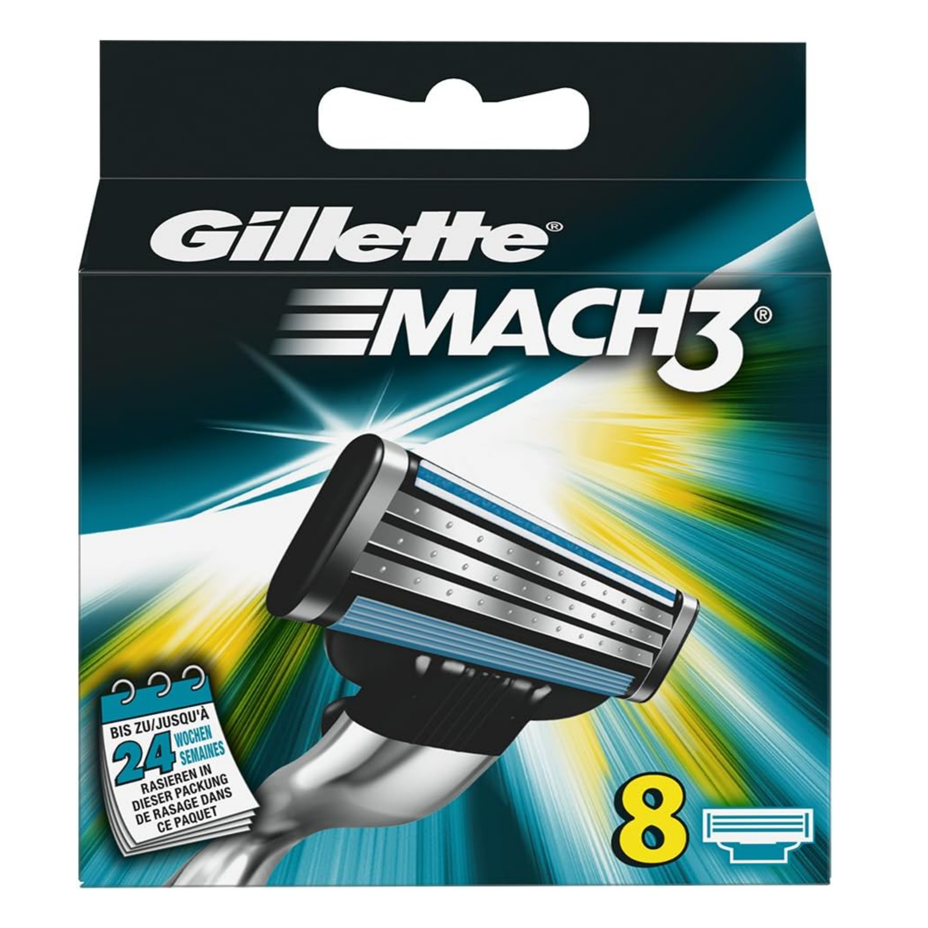 Gillette Mach3 Recambio Para Maquinillas De Afeitar Para Hombre De 3 Hojas - 4 / 8 / 12 Recambios Para Máquina de Afeitar Guillete Match 3