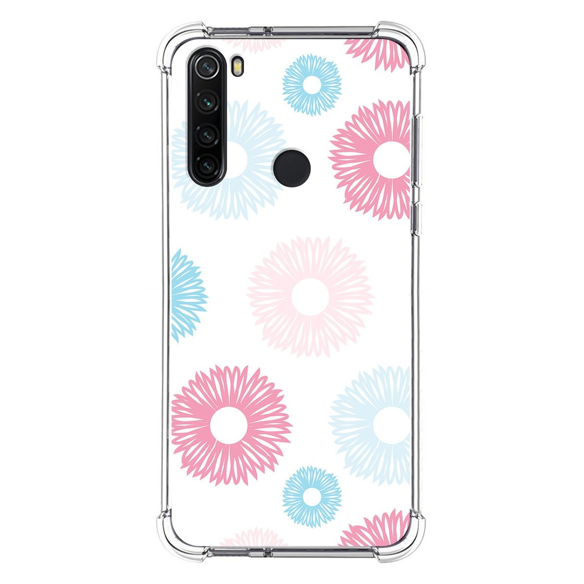 Funda Silicona Antigolpes para Xiaomi Redmi Note 8T diseño Flores 06 Dibujos