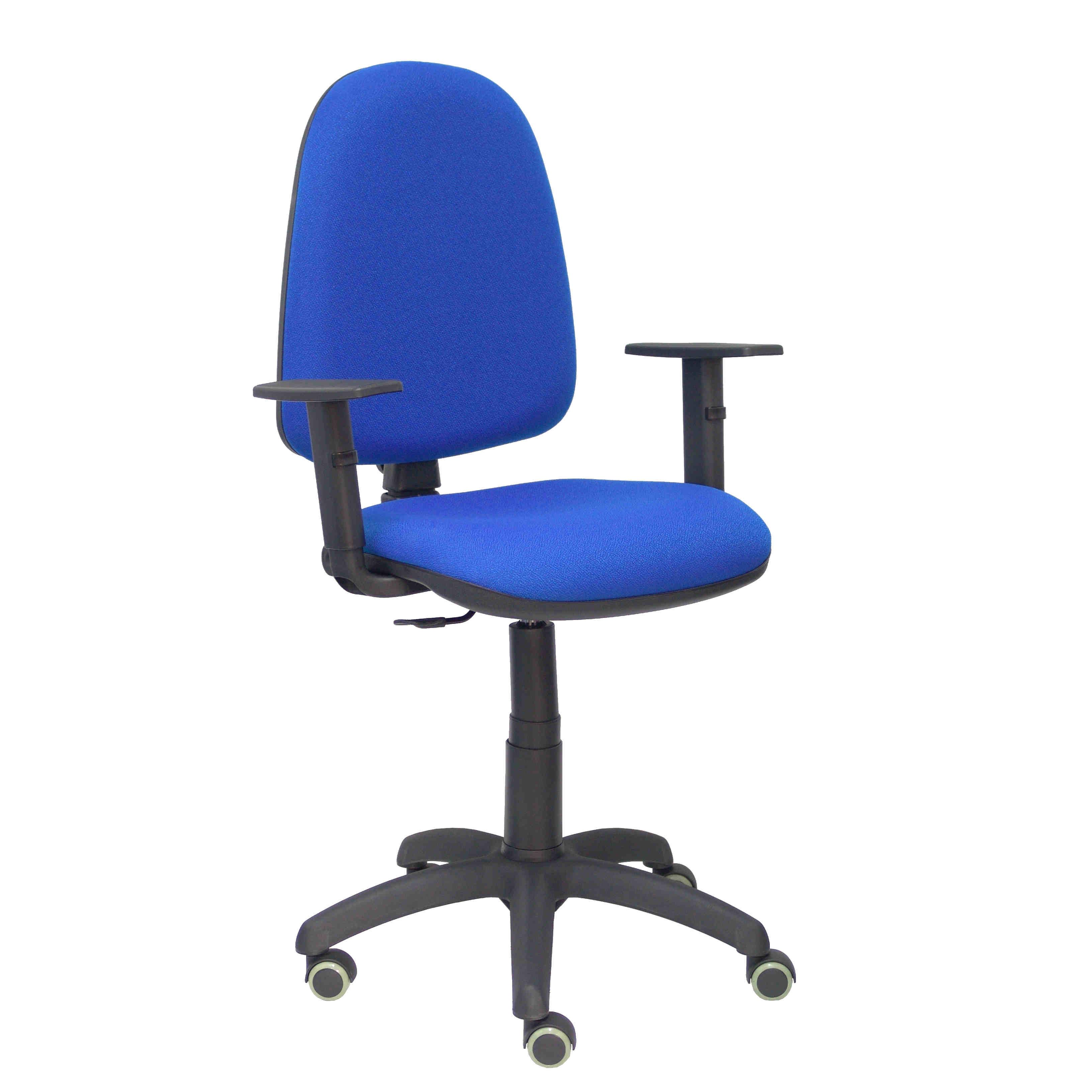 Silla de Oficina Ergonómica Piqueras Y Crespo con Brazos Regulables y Ruedas de Parqué