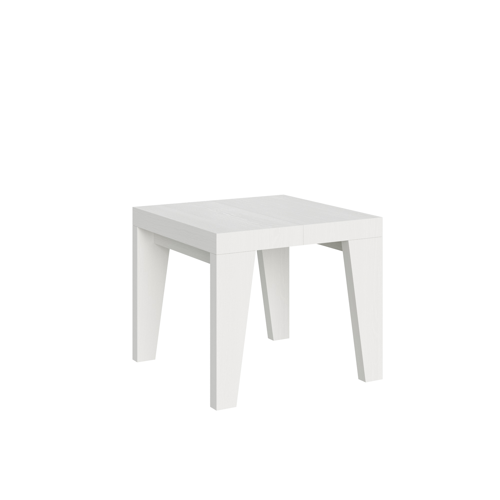 Mesa extensible 90x90/246 cm Naxy Blanco Fresno - Itamoby