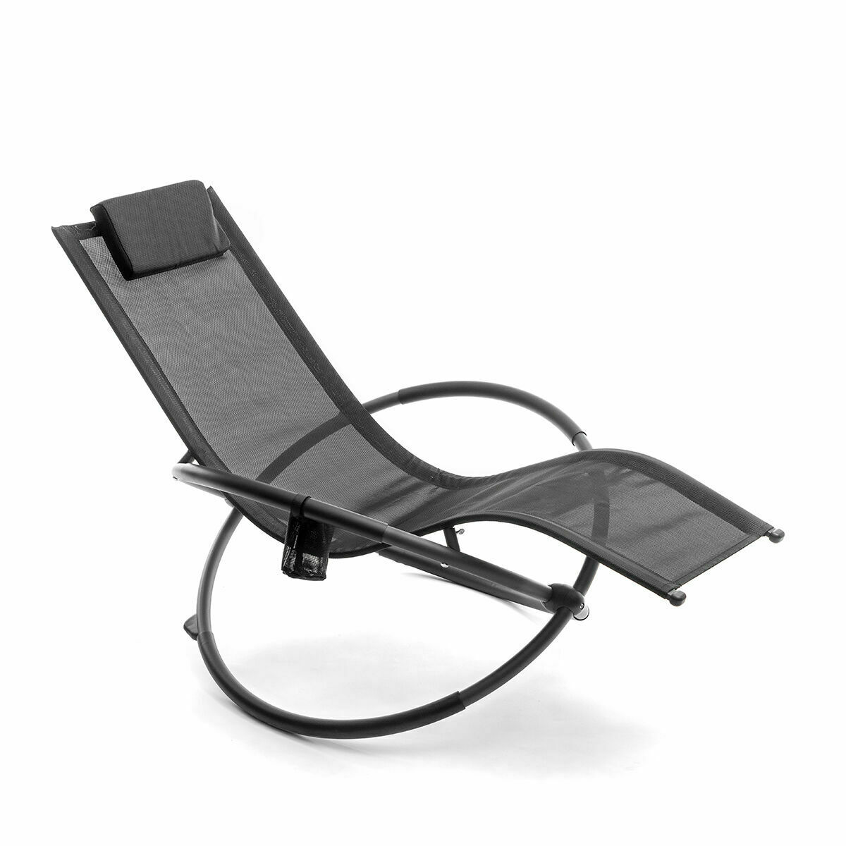InnovaGoods Foldable Lounger with Removable Cushion is an ergonomic outdoor recliner designed for gardens, supports up to 150 kg, features a zero gravity design, cup holder, and is lightweight for easy transport, ideal for relaxation.