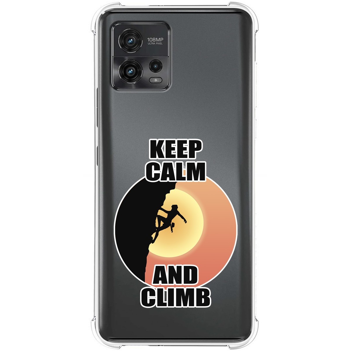 Funda Silicona Antigolpes para Motorola Moto G72 4G diseño Mujer Escalada Dibujos