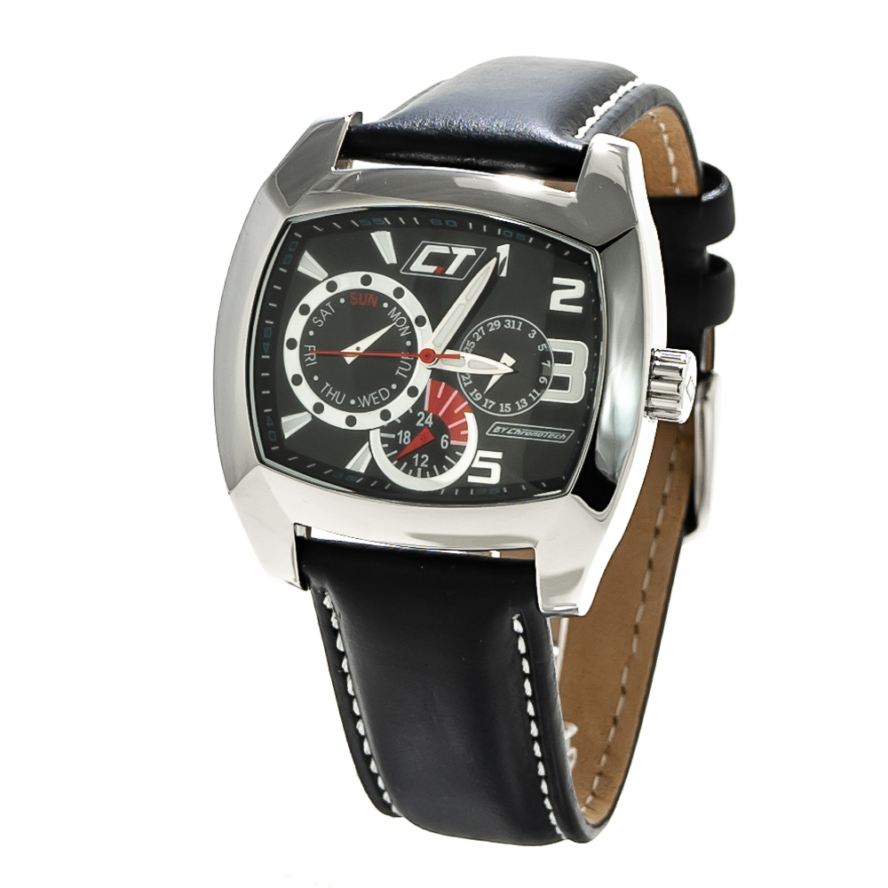 Chronotech Reloj Analógico para Hombre de Cuarzo con Correa en Cuero CC7049M-02