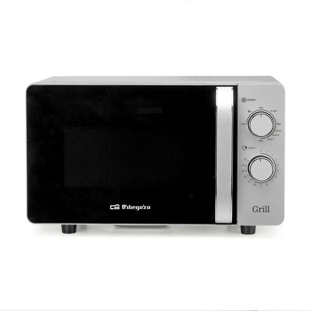 Orbegozo - Microondas MIG 2072 CE de 20 L con grill de 900 W y tecnología flatbed sin plato giratorio, ideal para cocinas pequeñas, oficinas y segundas viviendas