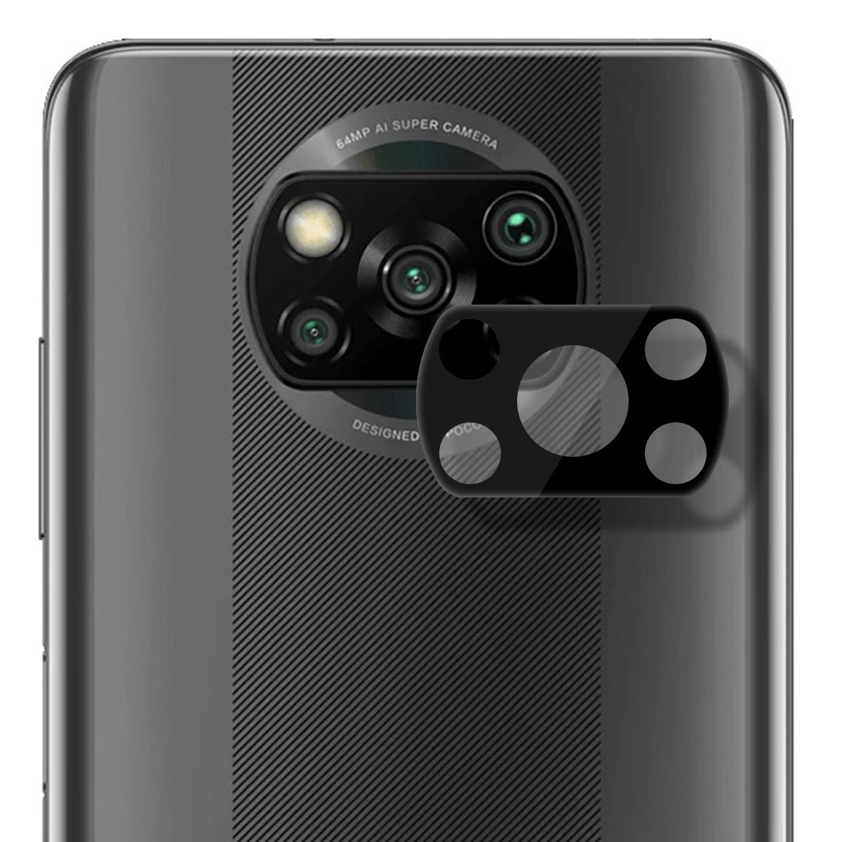 Tumundosmartphone Protector Cristal Templado Cámara Trasera para Xiaomi POCO X3 NFC / X3 PRO Vidrio