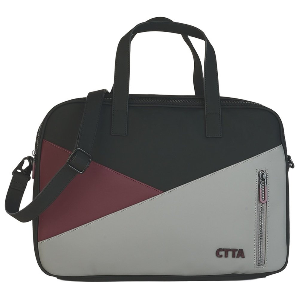 CAMINATTA MALETIN PORTADOCUMENTOS CON BANDOLERA UNAMUNO NEGRO 39X27X UNAMUNO 39x27x9 Cms.