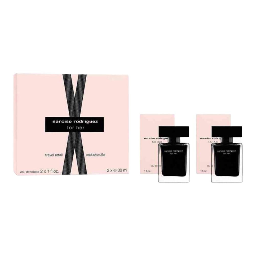 Narciso Rodriguez - Set Regalo For Her Eau de Toilette DUO 30 Ml + 30 Ml. Colonia para mujer. Dos unidades de 30 Ml cada una. Floral, almizclado, elegante en Formato viaje ????