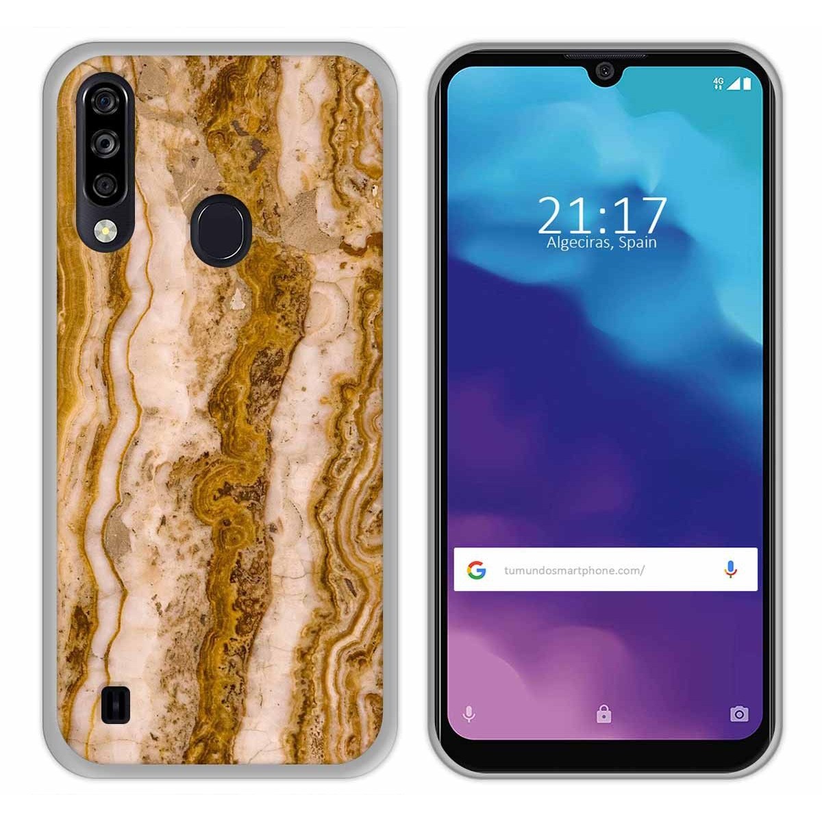 Tumundosmartphone Funda Gel Tpu para ZTE Blade A7 2020 diseño Mármol 10 Dibujos