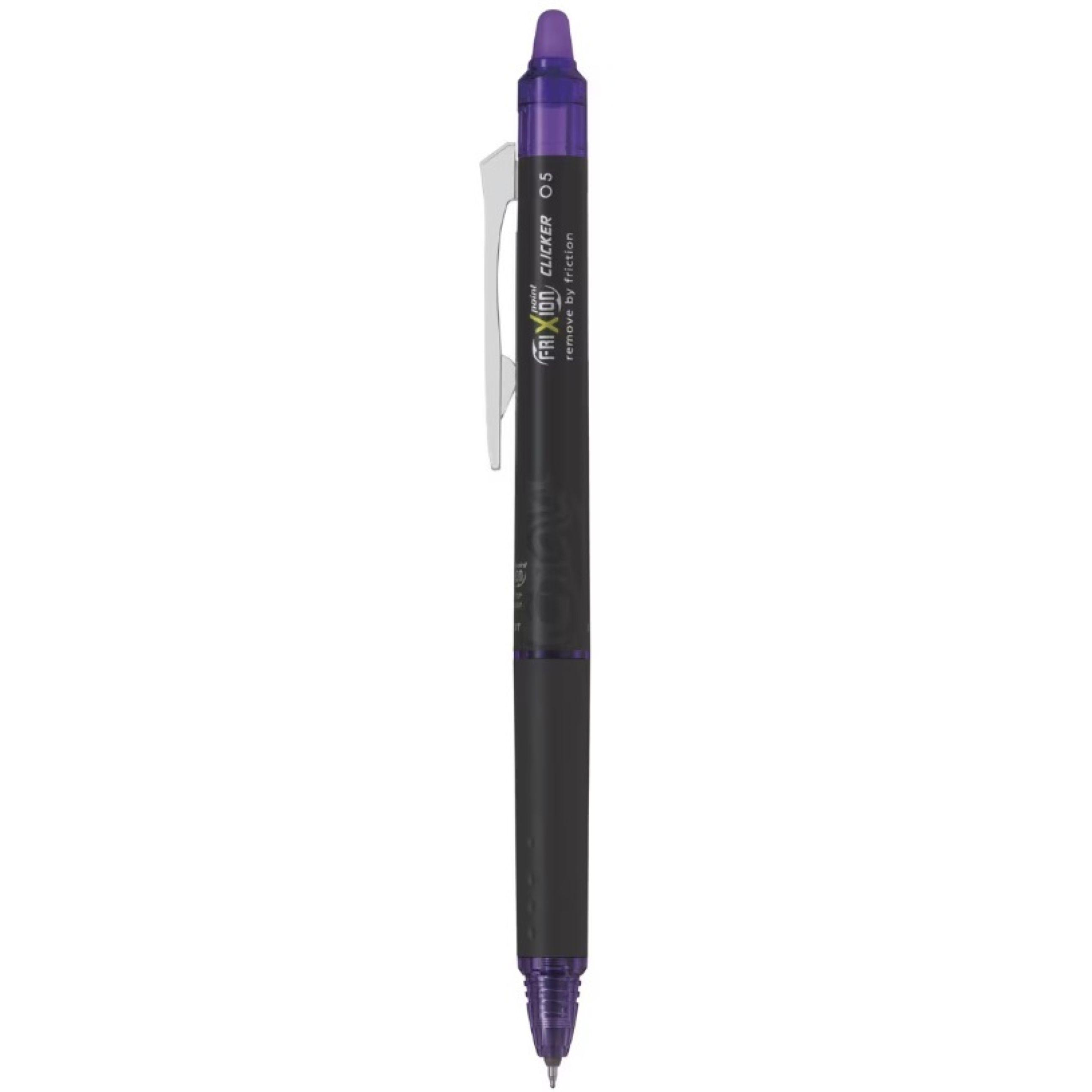 PILOT C/12 boligrafo frixion clicker point 0,5mm violeta borrable