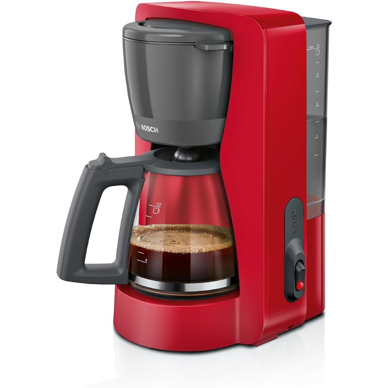 Bosch - Cafetera de Goteo, Jarra de Cristal Ergonómica, Depósito de Agua Extraible