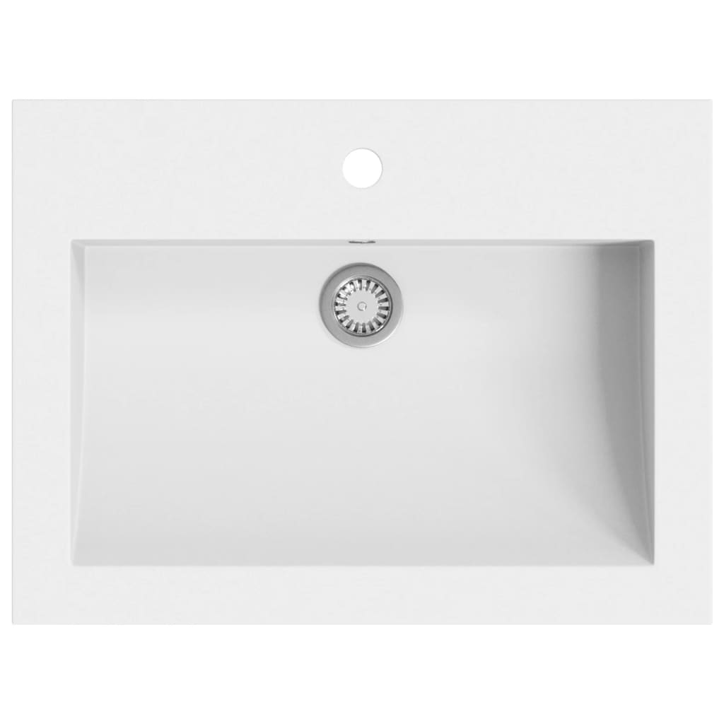 vidaXL Lavabo de Granito 600x450x120mm Mobiliario Cuarto de Baño Hogar Color Blanco,  Gris,  Negro y mas