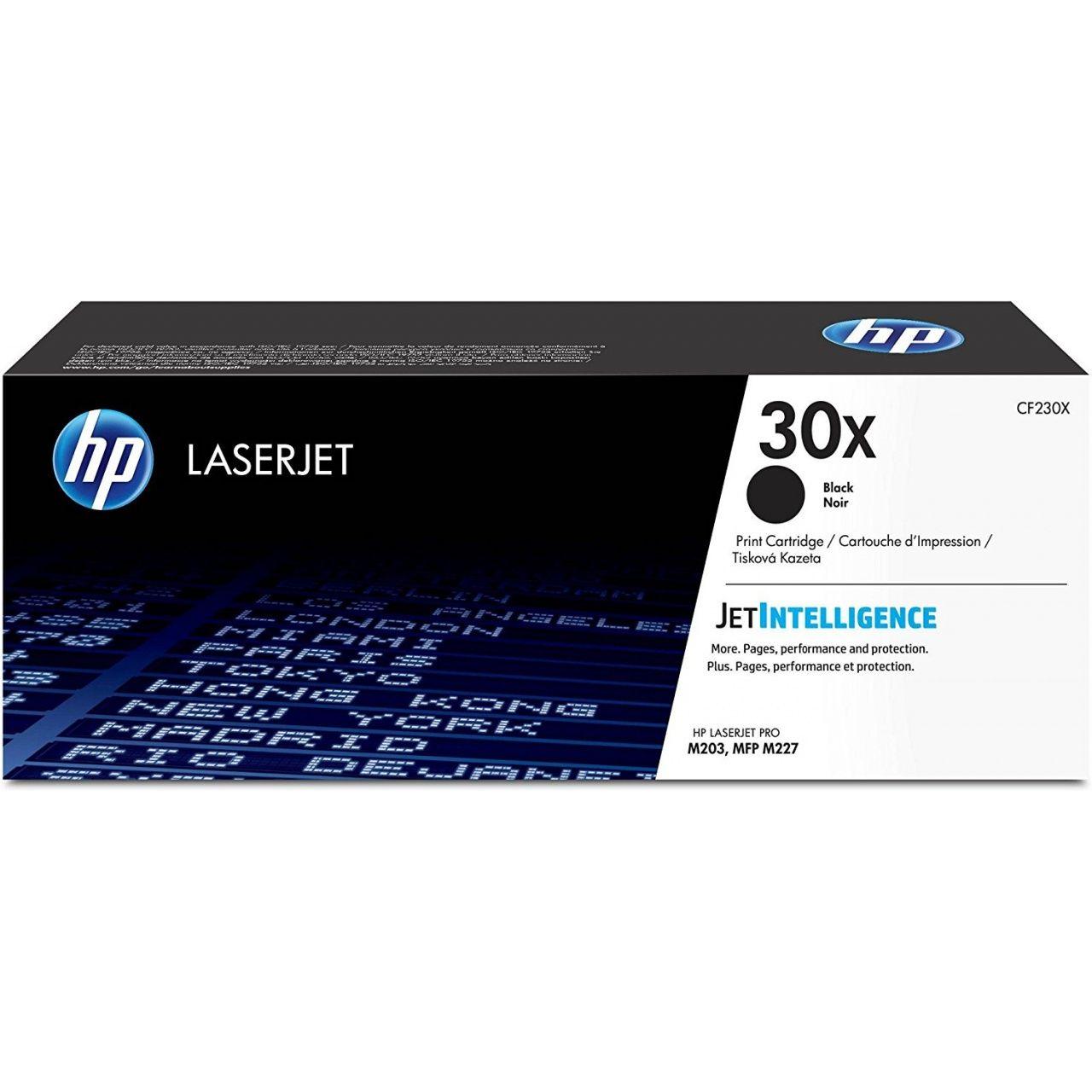 HP - Tóner Original CF230X de alta capacidad para impresoras HP LaserJet Pro M203 y M227, hasta 3500 páginas, tecnología JetIntelligence para ahorro energético y bajo costo por página
