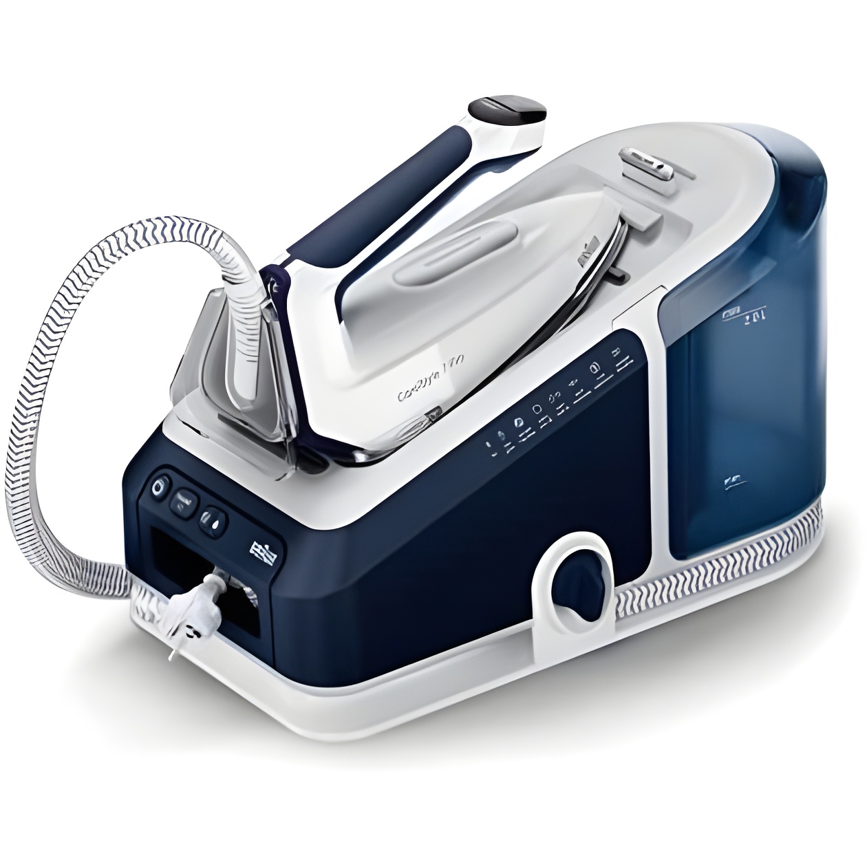 Braun Carestyle 7 Pro IS7282BL - Plancha Generadora de Vapor con Tecnología Freeglide 3D - Smart Icaremode - Planchado Vertical - Azul Marino